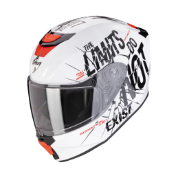 Casque intégral enfant Scorpion EXO-JNR Boum blanc