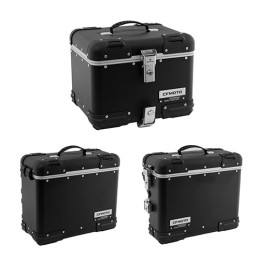 kit valises aluminium noir