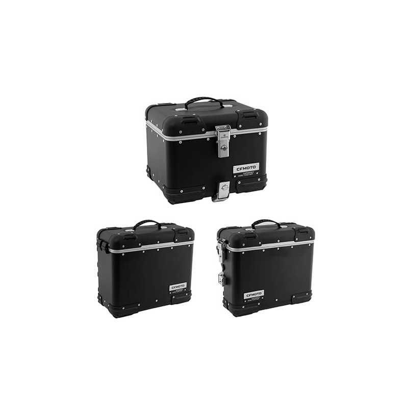 kit valises aluminium noir